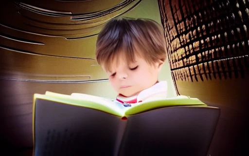 (c)_verena_tscherner_A boy who is reading in a book about reading a book, photography